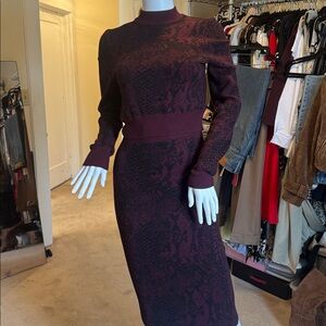 Express X Negin Mirsalehi Snakeskin Print Sweater Set